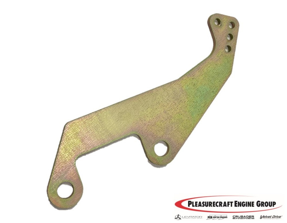 Metal bracket for shift cable 80S &amp; 80SHO, used in automotive transmission systems, with multiple mounting holes.