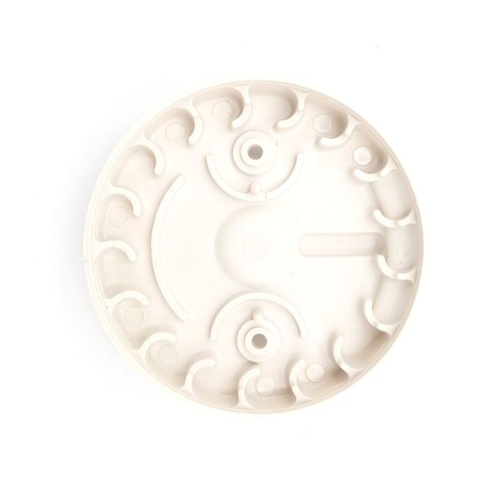 White plastic distributor cap and rotor kit for Crusader PCM, with internal contact points and mounting features.