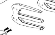 G3 Spinner Combo Fork in grey anodized finish with mounting hardware, designed for BMX or stunt bikes.