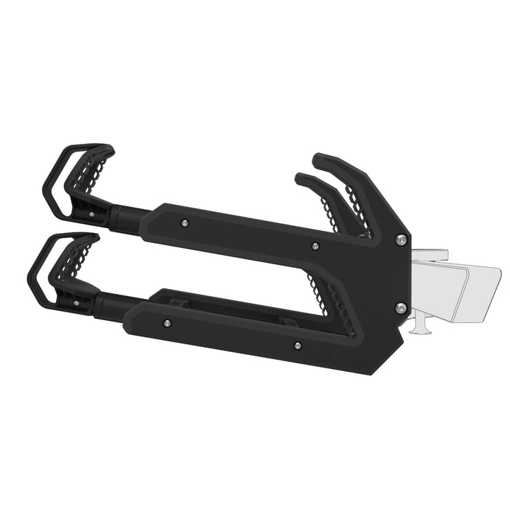 Springlock Malibu &amp; Axis Bungee bolt-on direct fork replacement with black frame and adjustable fork arms.
