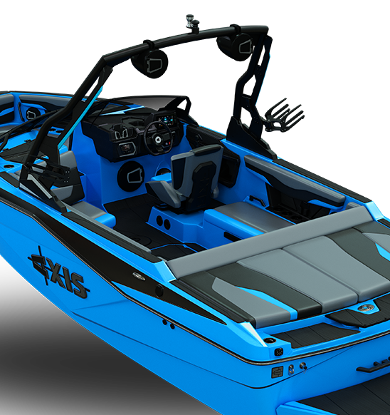 Axis Icon 8 Tower Speaker in black, designed for high-quality sound on Axis boats, enhancing your boating experience.