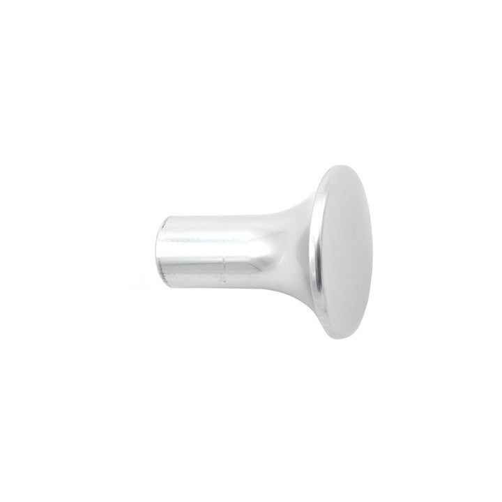 G3 Rack Knob in clear anodized finish, round metal control knob for audio equipment or rack-mounted gear.