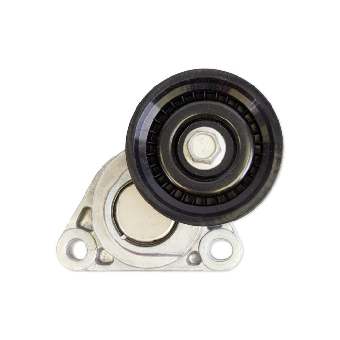 Belt tensioner for LS3 and LS7 engines, featuring a durable pulley and mounting bracket for optimal performance.