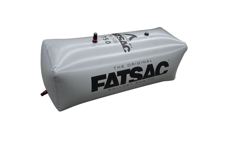 Malibu/Axis PNP 750 lbs rear FatSac ballast bag for boat weight distribution, featuring durable construction and easy fill valves.