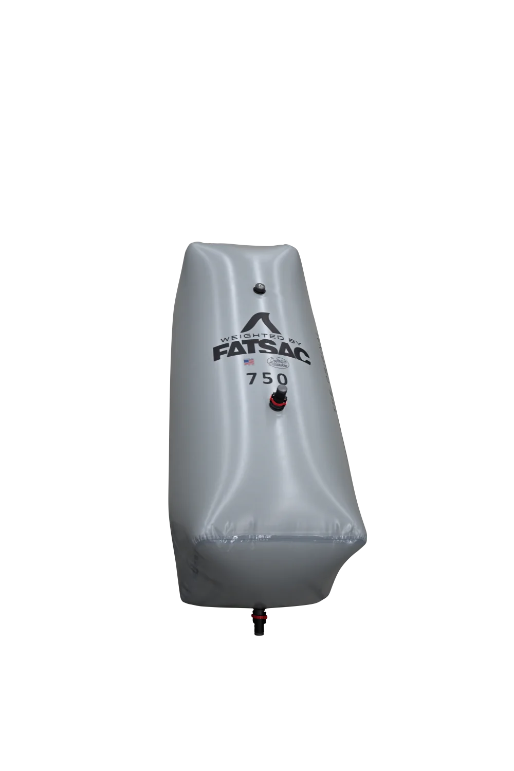 Malibu/Axis PNP 750 lbs rear FatSac water ballast bag with black and red valve, designed for wakeboarding boats.