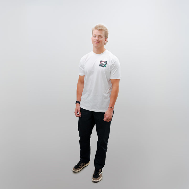 White Malibu Wave Warrior Tee