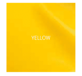 Bright yellow gel coat sample labeled "YELLOW" for Malibu/Axis boats, model years 2012-2015.