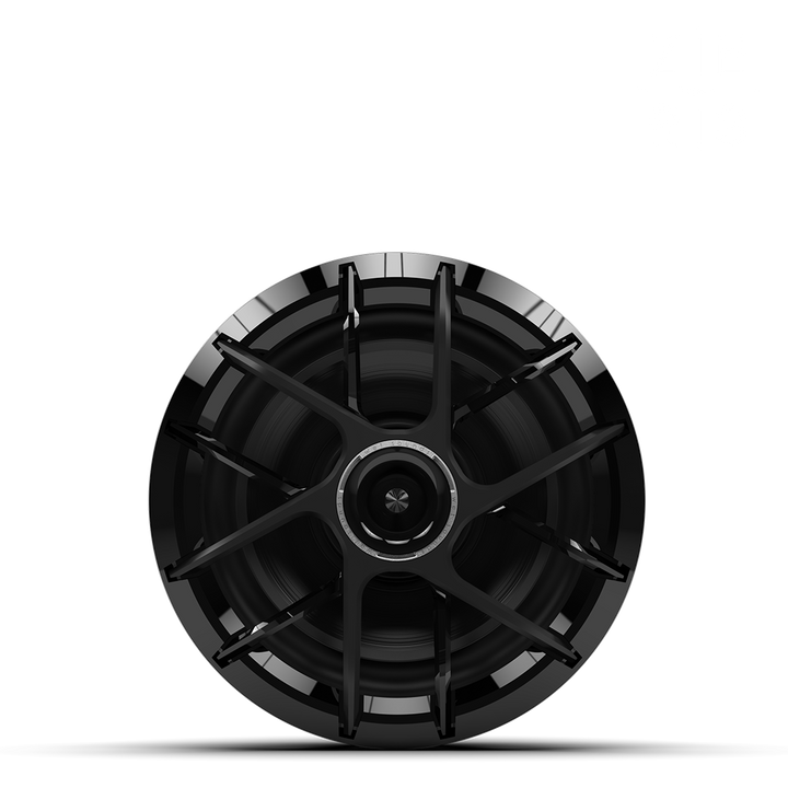 Black Zero 8 XZ-B device with a circular design and protective grille, viewed from the front against a white background.