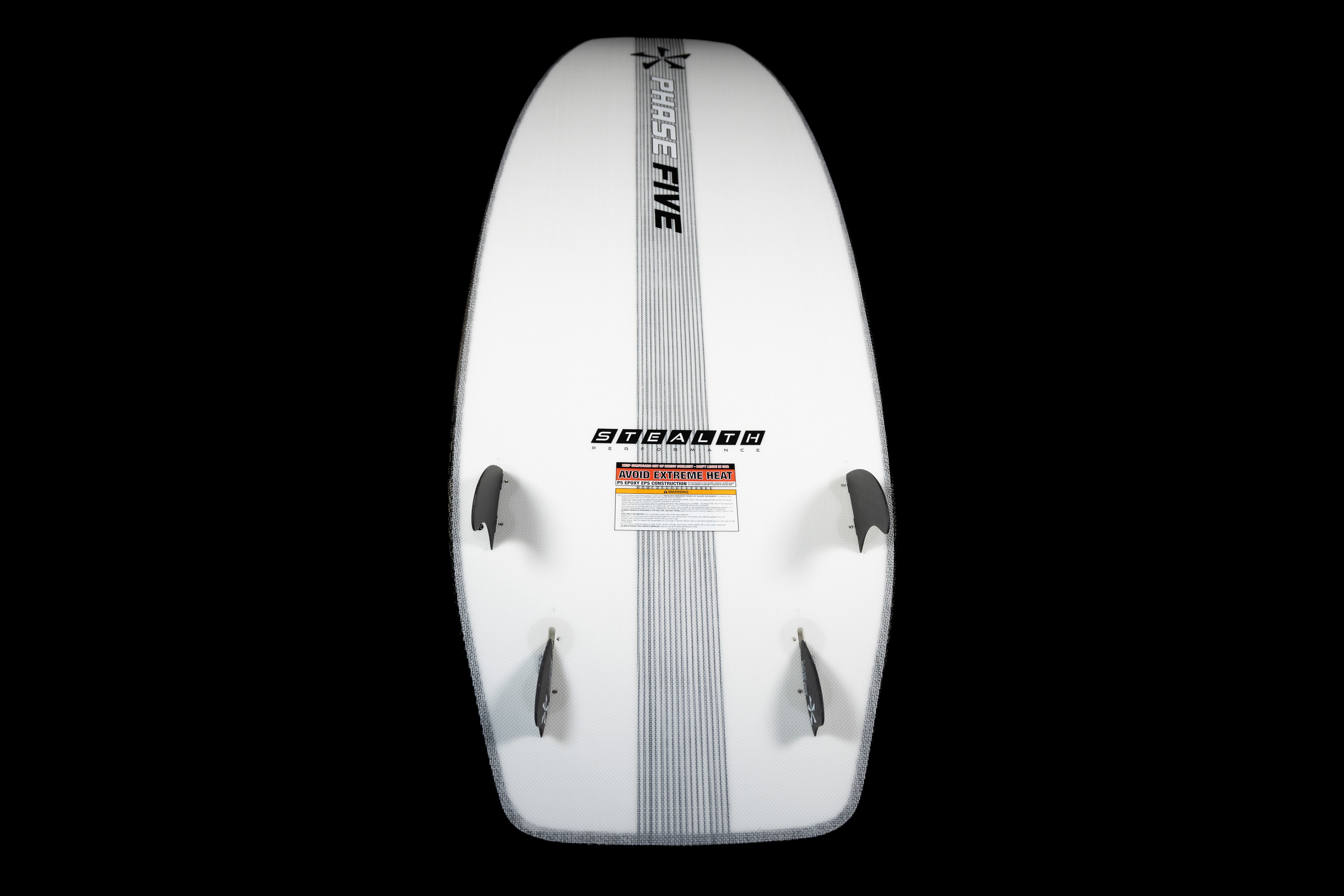 2025 Phase 5 Phantom Stealth Surf Board | Concave Deck | Quad FCS