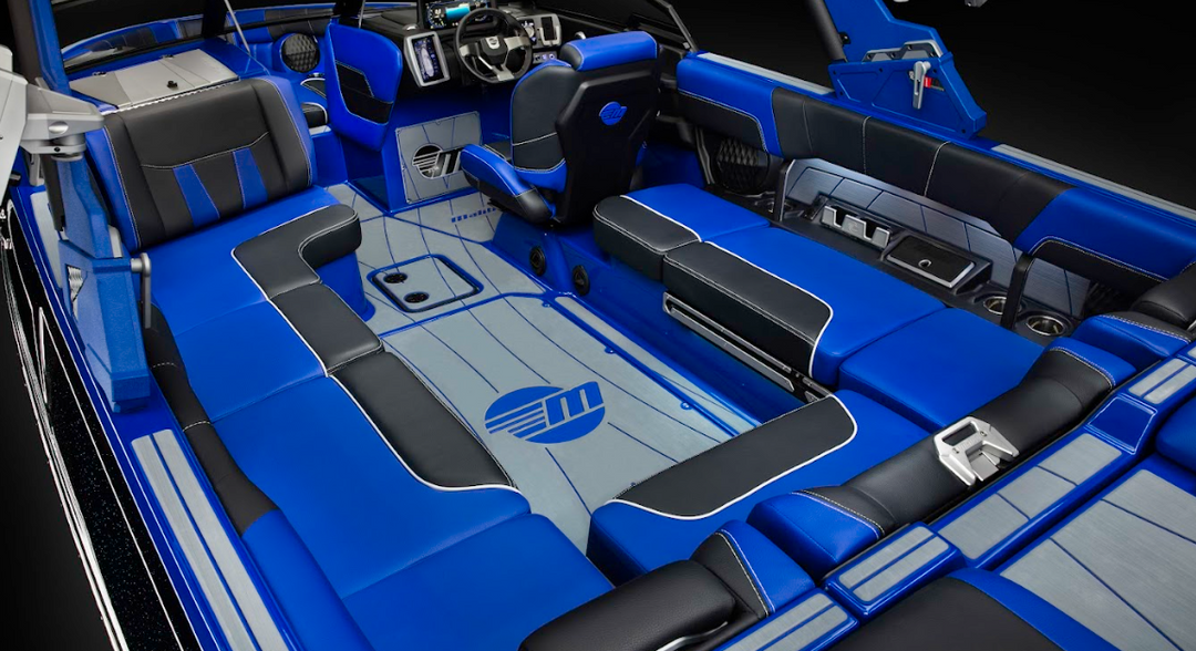 Aft port cupholder panel for 2022-2023 Malibu boats, featuring a sleek design and durable materials for enhanced boating comfort.