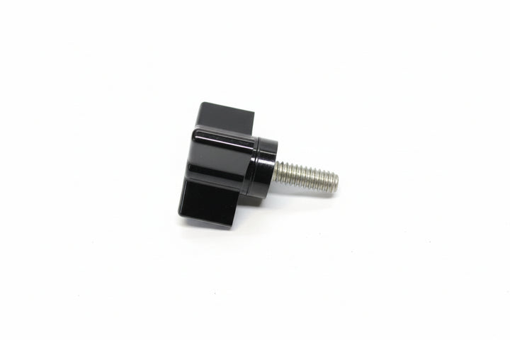 Replacement black knob with a threaded metal screw for Tower Flag Mount, designed for easy replacement.