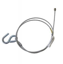 Breakaway cable kit UFP A70/A84 with coiled cable, hook, and safety connector for trailer safety and connection.