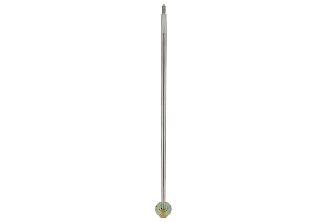 Prop shaft measuring 1-1/4 inches by 54 inches with a reverse coupler, shown vertically on a plain white background.