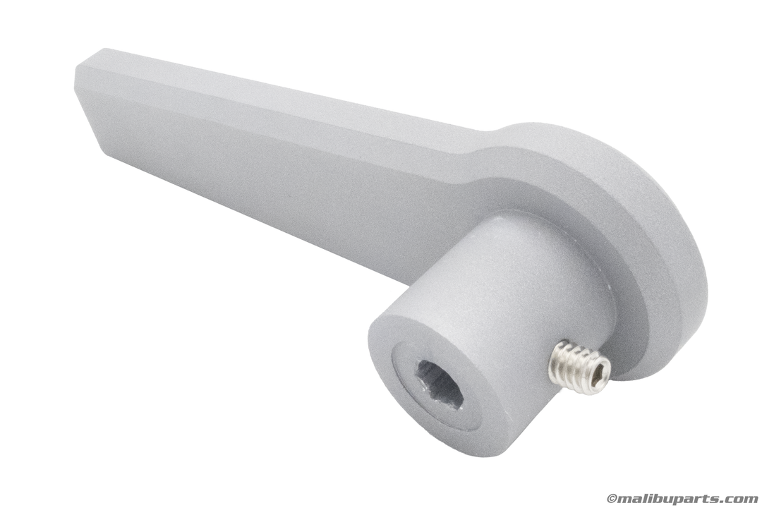 Gray anodized G3-17 tower handle only, with a handle design and a small screw attachment.