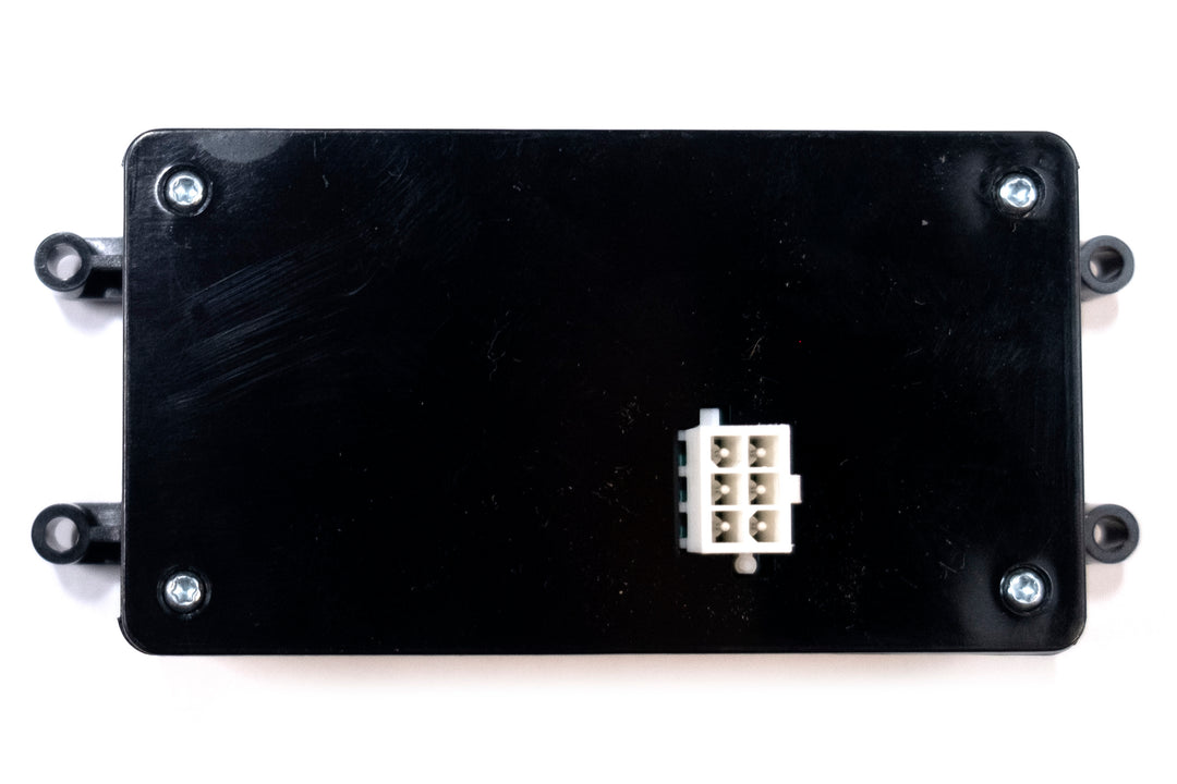 Info Center with Ballast for Malibu and Axis boats, featuring a black casing and connector port for easy installation.