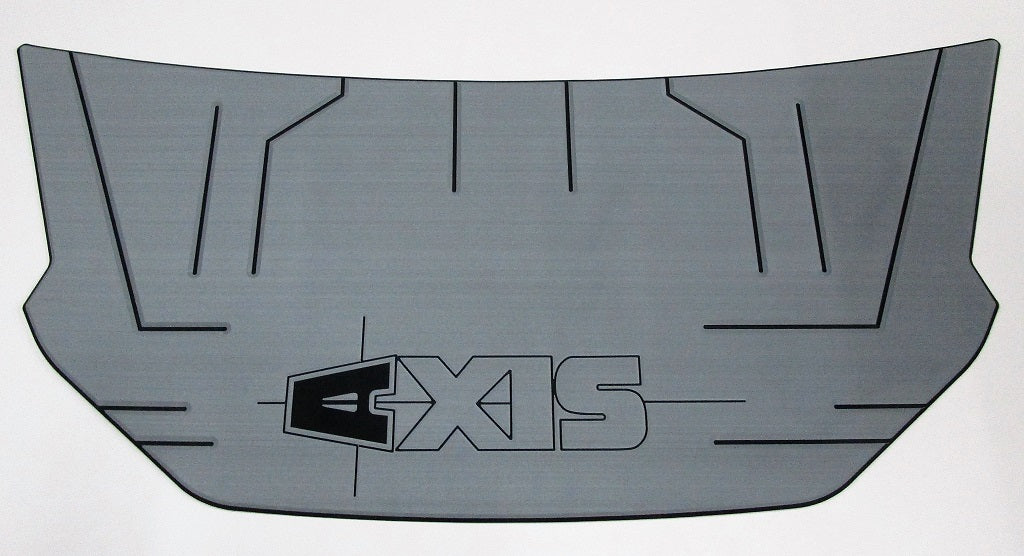 2019 Axis A24 swim platform pad in gray with black logo and design, designed for enhanced grip and comfort.