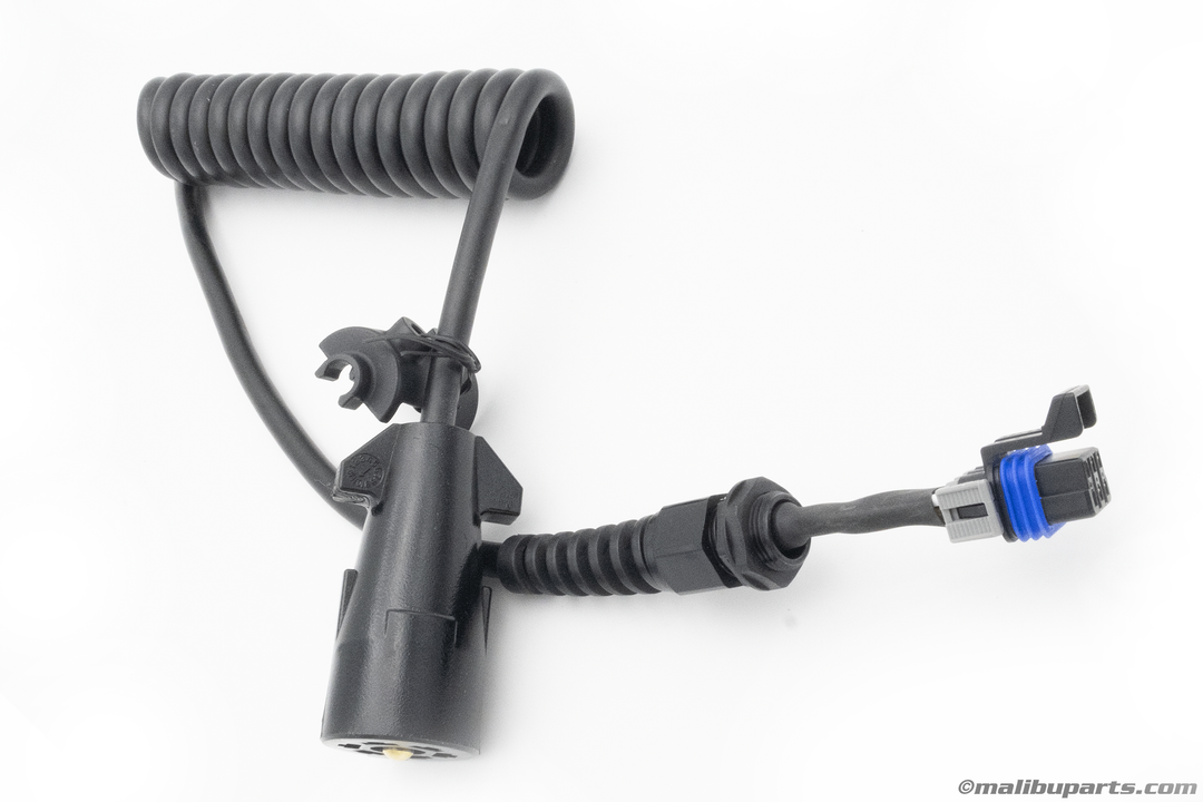 7 to 5 way trailer coil harness for connecting trailer wiring to vehicle electrical systems.