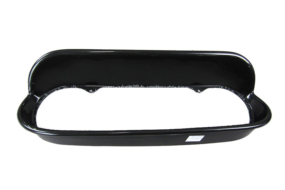 Gauge panel receiver in dark charcoal metallic finish for KS models, 2009-2014, with a black plastic frame.