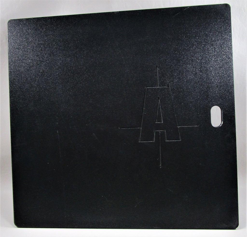 Black Axis A24 Wind Block with engraved logo, rectangular shape, and a side handle cutout.
