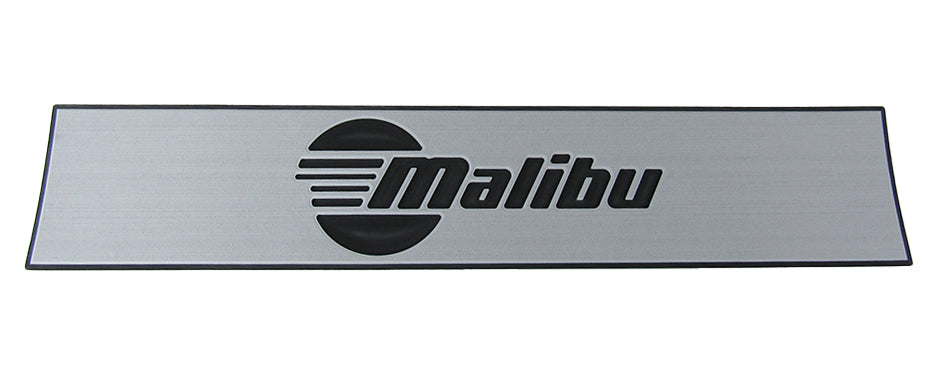 Grey SeaDek 9x65 TA Fender with Malibu logo, textured marine bumper pad for boat protection and style.