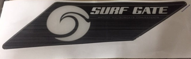 Axis Surf Gate Bling Starboard fin with black and white design and "SURF GATE" text for wake surfing.