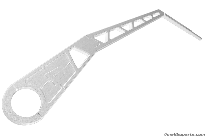 White AXIS tower mirror arm bracket