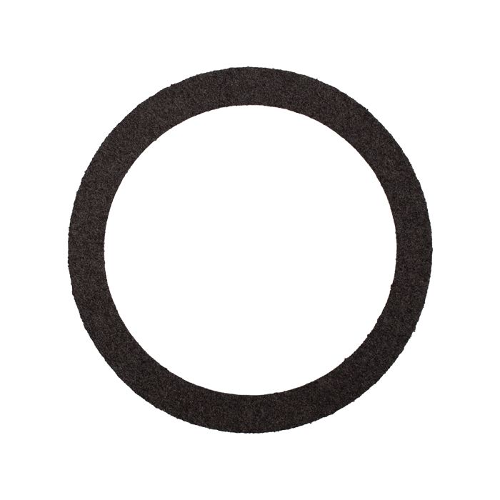 Gasket exhaust elbow catalyst ring, black rubber seal for automotive exhaust system, durable and heat-resistant.