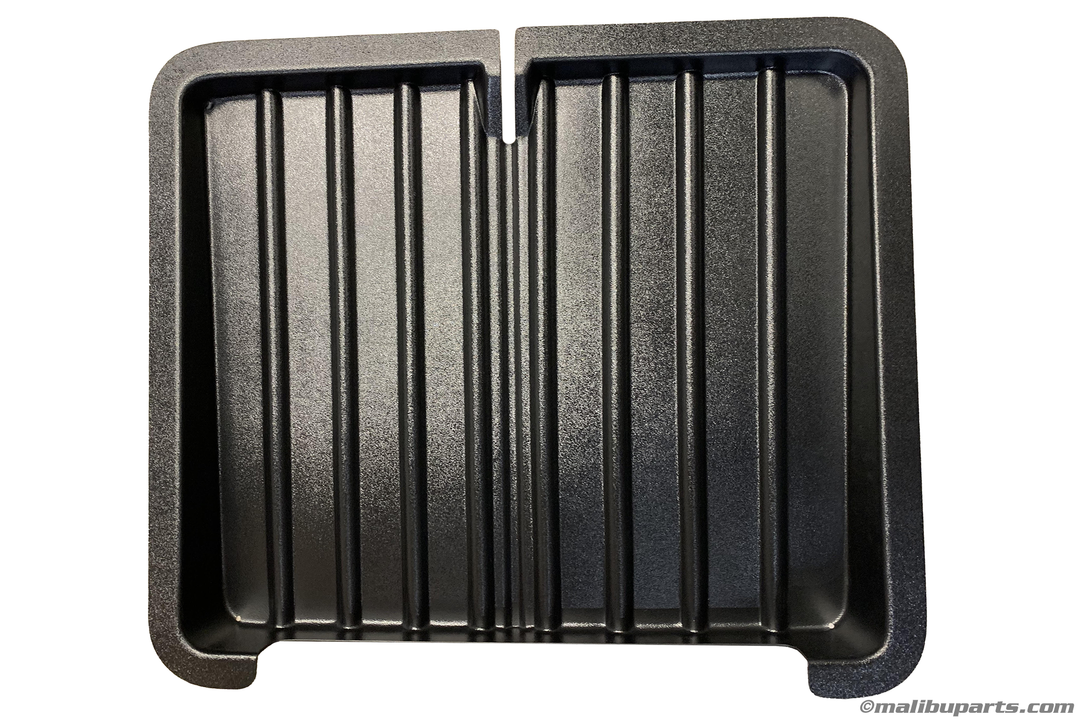 AXIS Pizza Storage Tray, black, rectangular with raised ridges for pizza storage and organization.