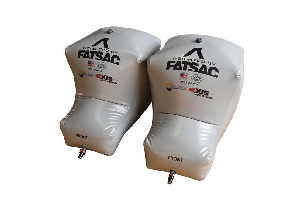 Set of two Malibu PNP 650 lbs Rear FatSacs air suspension bags for vehicle leveling and load support.