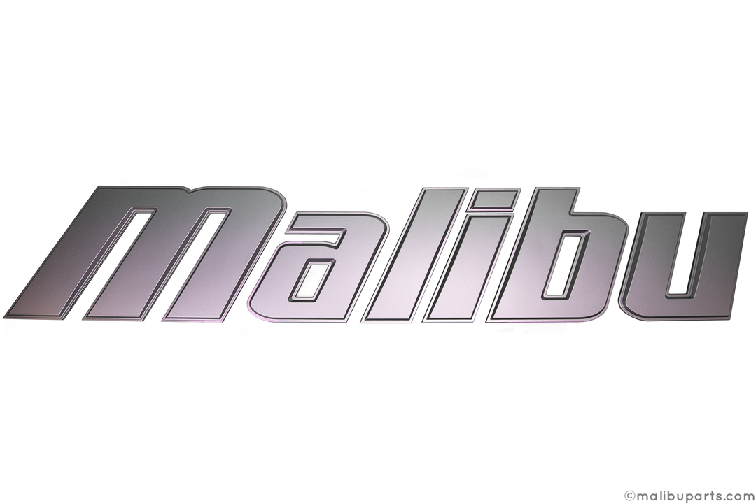 Graphite small Malibu emblem