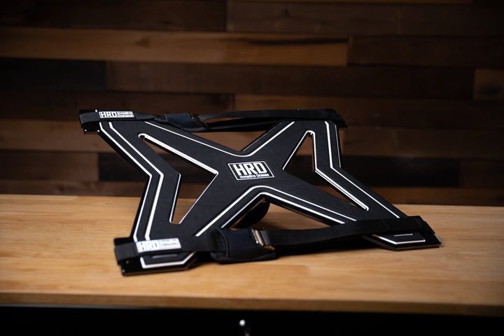 XR1 Surf Rack with GX Towers, black with white accents, designed for secure surfboard transportation on vehicles.