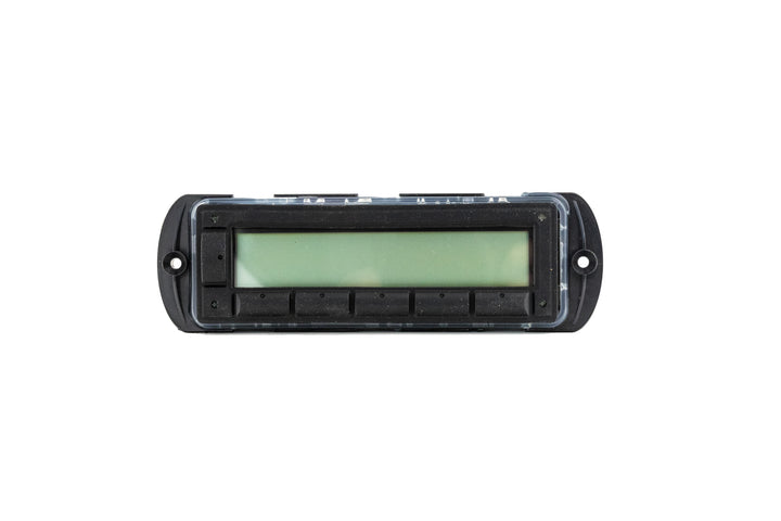 Rear Mux Switch Module for 2009-2010 vehicles, black with a digital display and five control buttons.