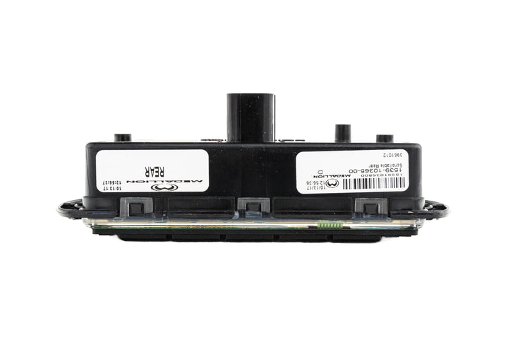 Rear Mux Switch Module for 2009-2010 vehicles, black plastic, with connectors and labels, used for vehicle control systems.