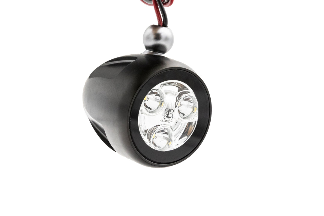 LED tower light, 16-19 inches, black cylindrical design with multiple LED bulbs, used for industrial or construction signaling.