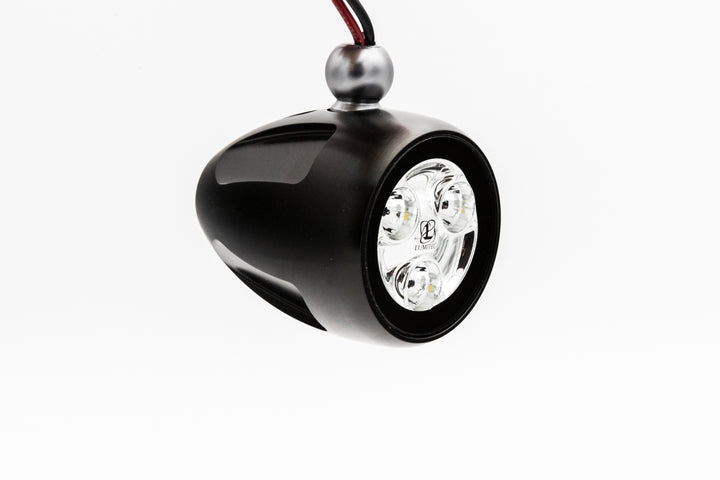 LED tower light, 16-19 inches, black and silver, with multiple bright LED bulbs for industrial or construction lighting.