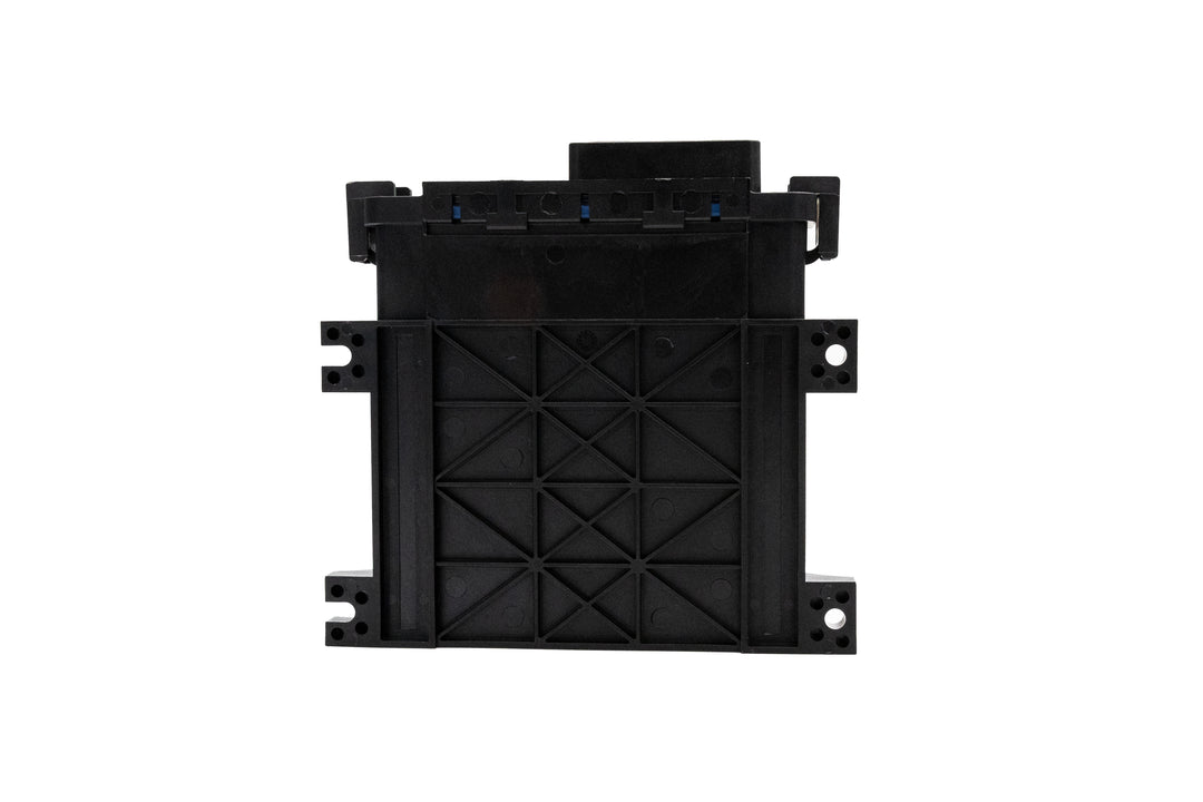 Black and white surf gate control box with a rectangular shape, mounted on a white background.