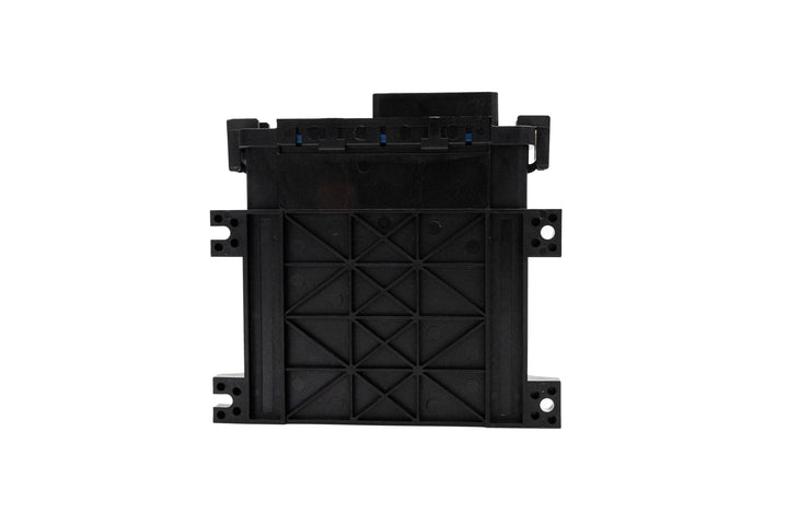Black and white surf gate control box with a rectangular shape, mounted on a white background.
