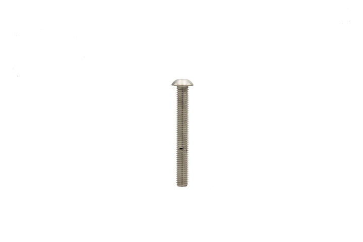 Stainless steel bolt, 3/8"-16 x 3 inches, with a rounded head and threaded body for fastening applications.