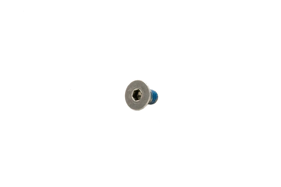 Flat head Bimini screw with taper, 1/4"-20 x 1/2" size, shown isolated on white background.