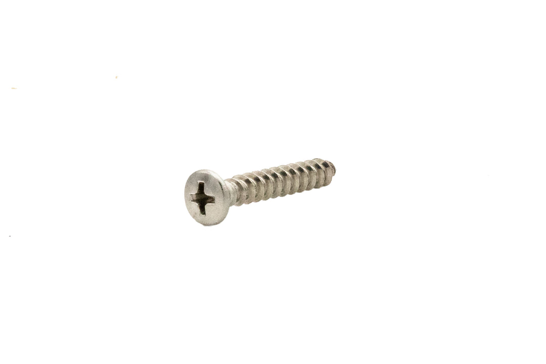 Oval head screw, 1-1/4 inch length, 
