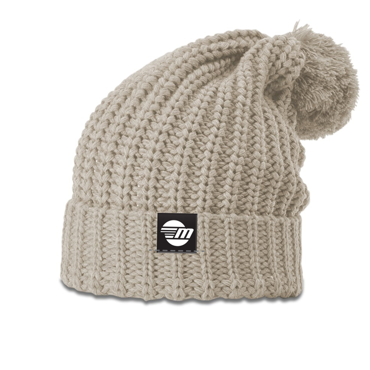 Women's Cable-Nit Pom Beanie