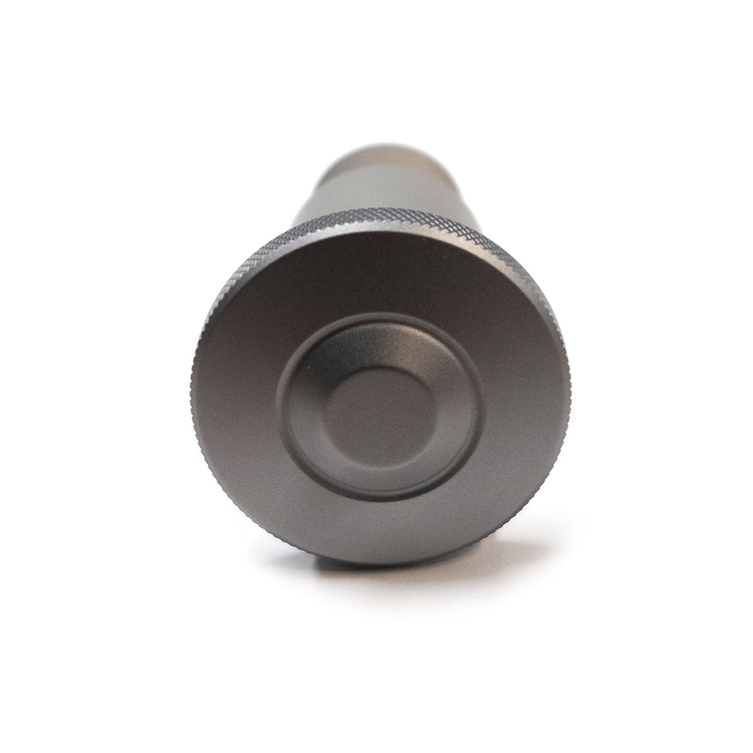 Gen 2 Pull-Pin Assembly for Malibu/Axis Clamping Rack, 2019-2023, shown from the front with textured grip surface.
