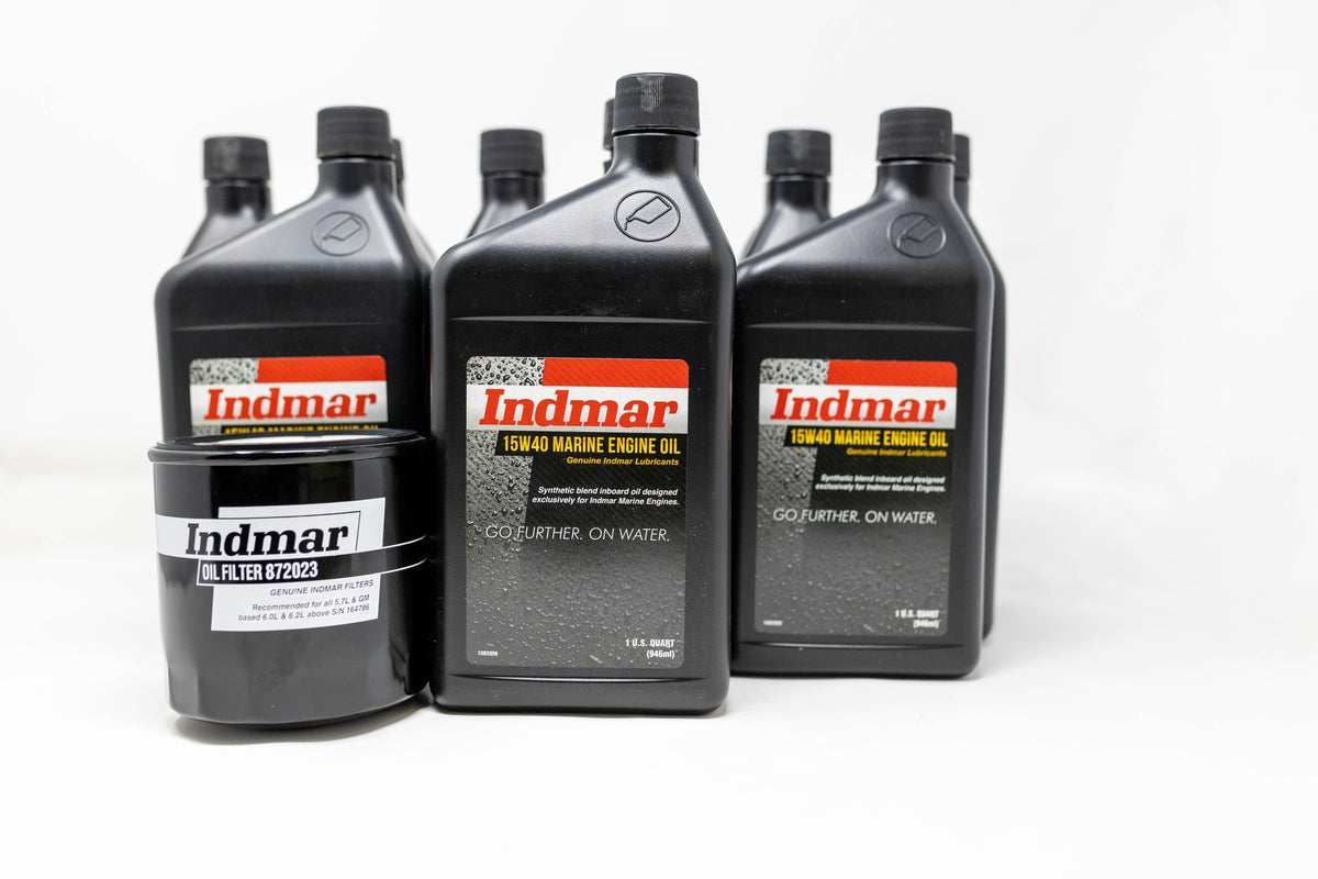Indmar Engine Sticker Complete Oil Service Kit for your Malibu/Axis Boat