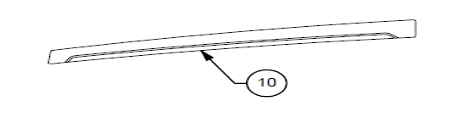 2021 21 MLX Port Rear Deck Track Piece