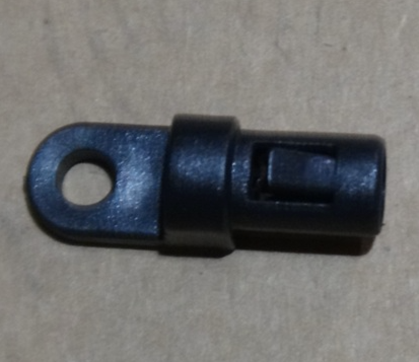 Strap End, Screw Eye, Plastic, For 1/4 Poly Cord