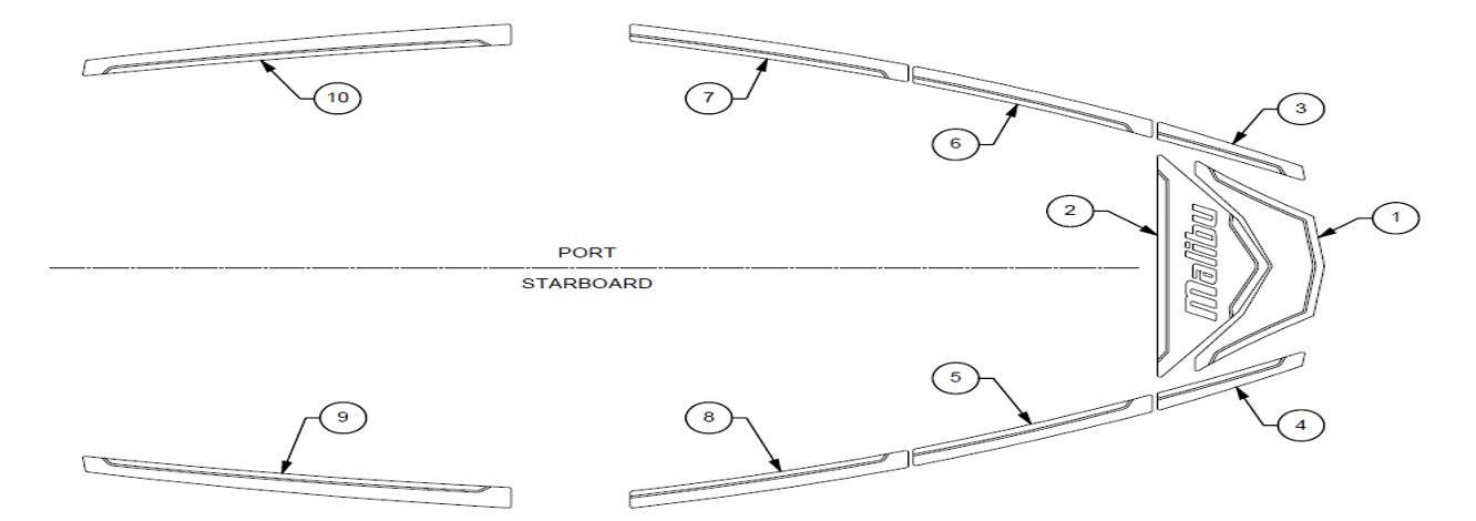 2021 Malibu 21 MLX Deck Track
