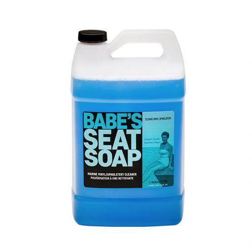 A large white and blue container of Babe&