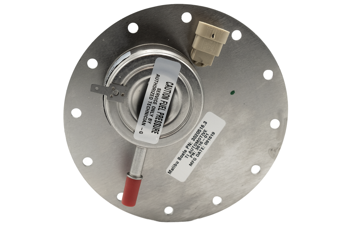 In-tank fuel pump for Indmar 5.7L engines, compatible with models from 2007 to 2020, featuring a secure connector.