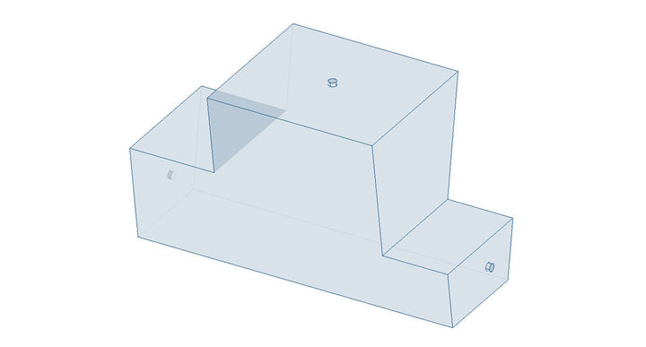 Set of Malibu PNP 570 lbs rear FatSacs, heavy-duty inflatable bags for boat ballast, shown in a transparent 3D rendering.